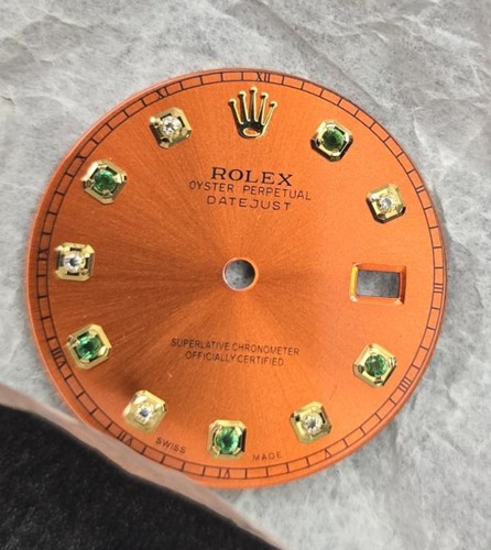 Dial orange rolex - rolex, datejust