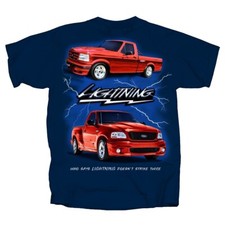 T-shirt Joe Blow T's Ford F-150 Truck SVT Lightning uomo blu navy 1a 2a generazione