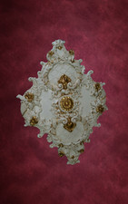 Rosone in gesso decorato a