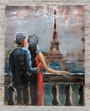Amore A Parigi Dipinto A Olio