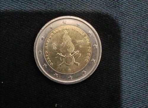 Moneta euro vigili del fuoco - moneta,