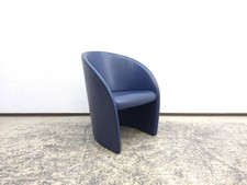 Poltrona Frau Intervista #2 Sedia in Pelle Sedia di Design Blu