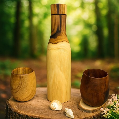 Borraccia artigianale legno - borraccia,