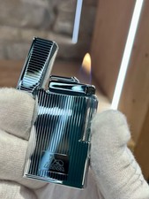 ACCENDINO LUBINSKI RAVENNA A FIAMMA DOLCE CROMO A RIGHE VERTICALI