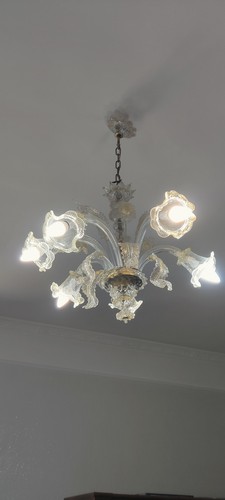 Lampadario murano antico quasi - lampadario,