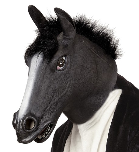 Maschera cavallo nero - maschera,