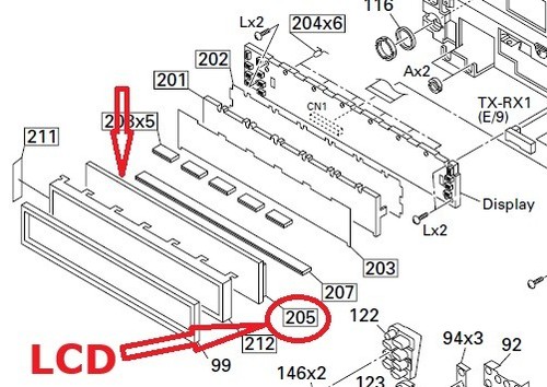 2000 lcd kenwood ts2000 - lcd,