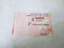 BIGLIETTO UEFA CHAMPIONS LEAGUE *JUVENTUS-AJAX* TORINO 23 APRILE 1997