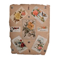 Pagina album vittoriano con