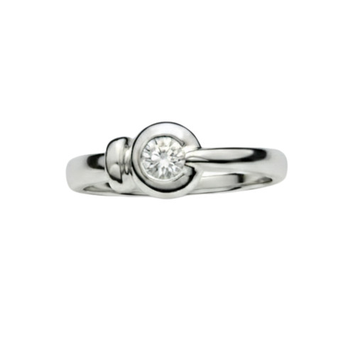 Anello damiani solitario - anello,