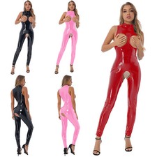 US Womens PVC Leather Full