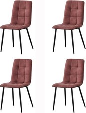 Set 4 Sedie da Pranzo Ecopelle