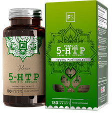 5-HTP | 180 400 mg capsule - HTP serotonina, aiuto stress e sonno | 5HTP Griffonia