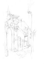 MANDURIA, via insalicata, disegno a matita, puglia salento vino primitivo