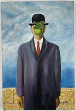 René Magritte olio su tela