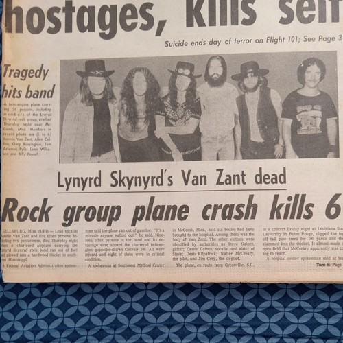 Lynyrd skynyrd plane crash - skynyrd,