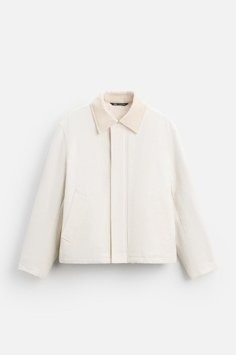 New zara men mixed collar - new,