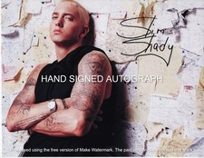 Eminem foto autografata 2 - eminem, 8