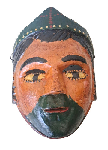 Maschera danza maya legno - danza,