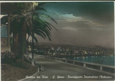 SANREMO -IMPERIA -PASSEGGIATA IMPERATRICE NOTTURNO CARTOLINA