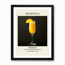 Mimosa Art Print Framed Wall
