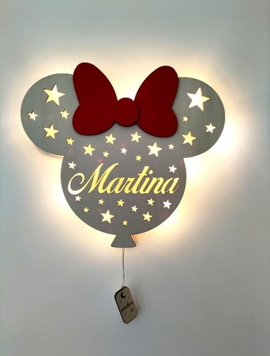 Lampada led minnie palloncino - lampada,
