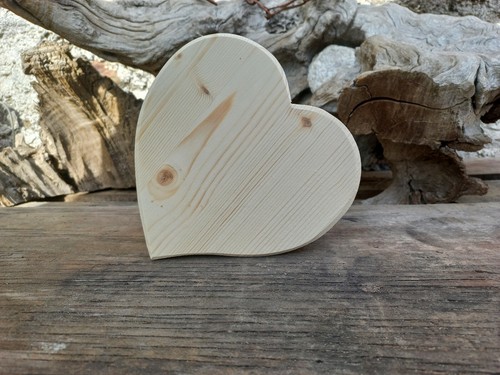 Cuore legno massiccio pino - legno, 16