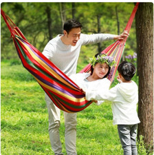 AMACA DA CAMPEGGIO COLORATA IN COTONE CON SACCO FACILE TRASPORTO