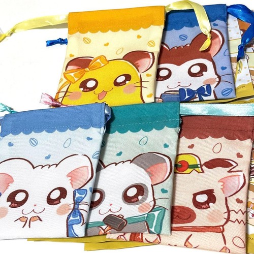 Hamtaro waterproof pouch - hamtaro,