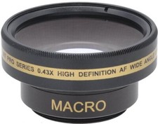 OBIETTIVO MACRO FISHEYE GRANDANGOLARE PER SONY HANDYCAM DCR-SR45 FILETTATURA 30MM