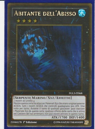 Carta pgl3 abitante - carta, yu-gi-ho