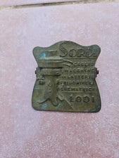 Antico Fermacarte Graffetta SORDI Caglio,macchine, Latterie,Frigoriferi, LODI