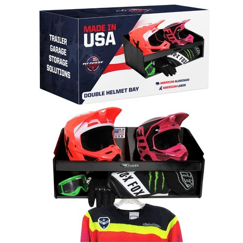 Pit posse aluminum helmet bay - helmet,