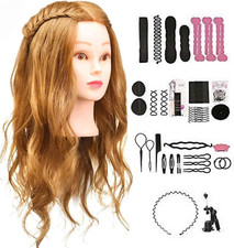 Testina Parrucchiere Capelli Veri,  80% Testina Capelli Veri, Testa Parrucchiere