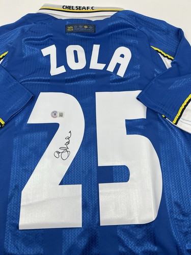 Maglia gianfranco zola firmata - maglia,