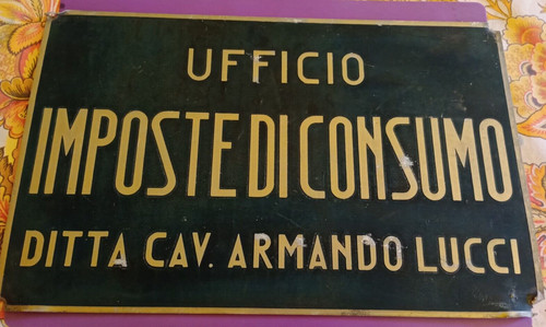 Vecchia insegna lamiera - insegna,