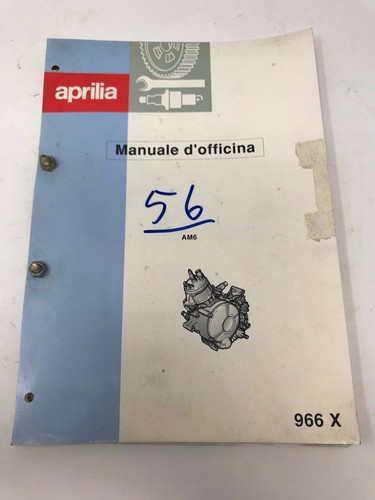 Manuale officina aprilia - manuale, d'officina