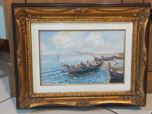 Marina napoletana con barche - marina,