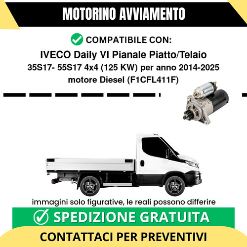 Motorino avviamento iveco - avviamento,