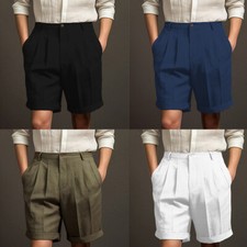 Pantaloncini In Cotone E Lino