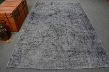 Tappeto grande 5,7 x 9,3 piedi, tappeti anatolici, tappeto fresco, tappeto vi...