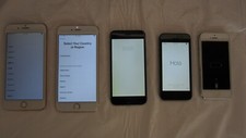 LOT OF 5 MISC APPLE IPHONES