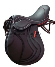 Sella per cavalli nuova inglese Jumping Close Contact Leather Change Gullets