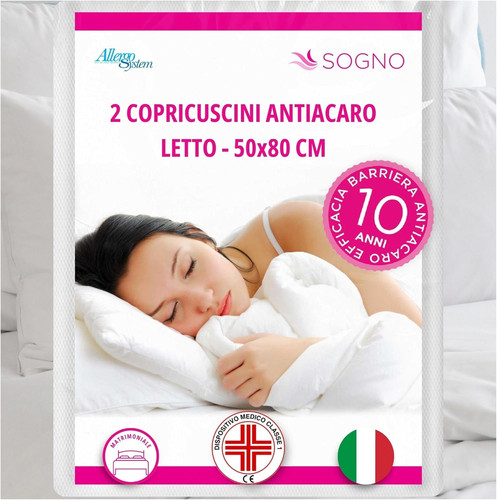 2pz federe copricuscini letto - 2pz,