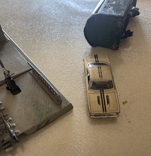 GIOCATTOLI IN FERRO VINTAGE TRENINO E MACCHINA PROVENIENZA POLONIA DA RIPARARE