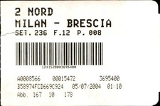 Biglietto stadio Milan Brescia