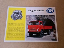 Autocarro OM Tigrotto Depliant Bifacciale Di Vendita Anno 1969