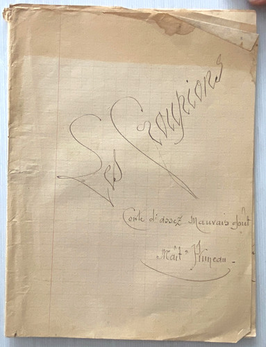 Manuscrit inedit patois - inedit,