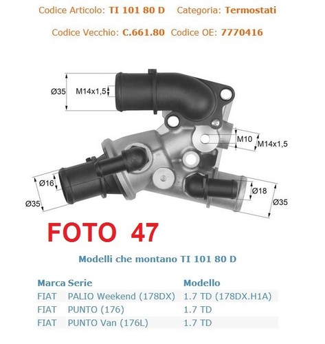 661 termostato completo - termostato,
