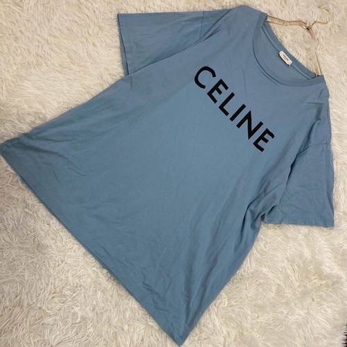 Shirt celine logo - celine, blu